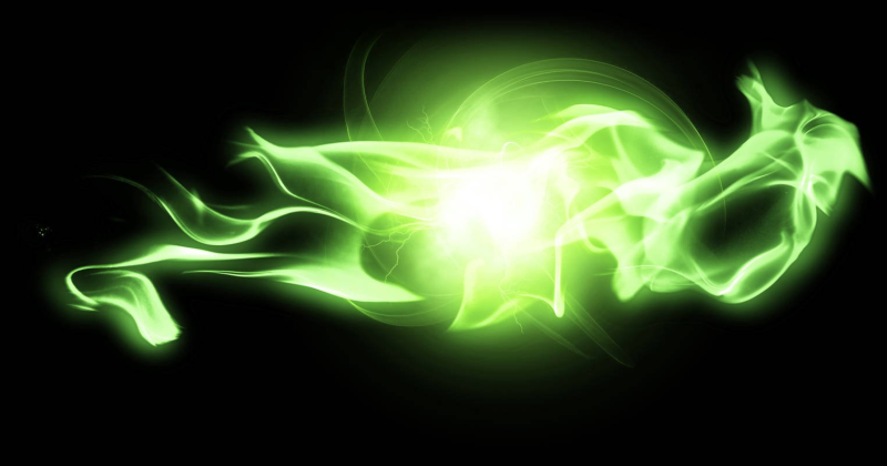 Зеленое свечение