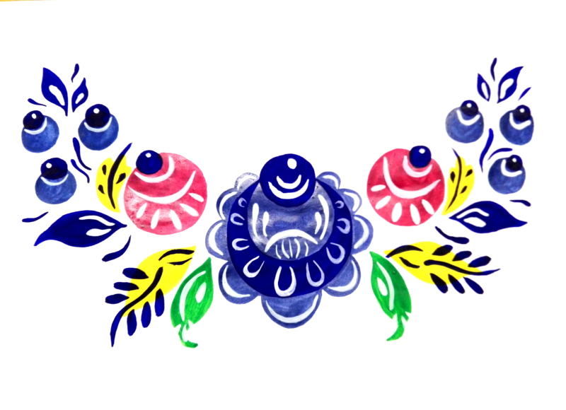 Купава Городецкая роспись