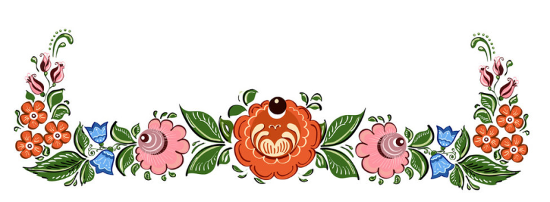 Рамка в народном стиле