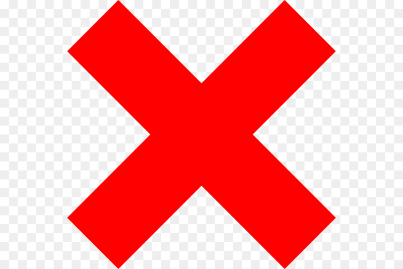 Красный крестик