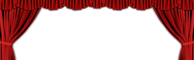 Театральный занавес на белом фоне