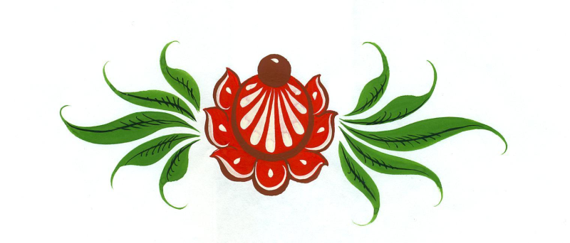 Городецкая роспись элементы цветочной росписи