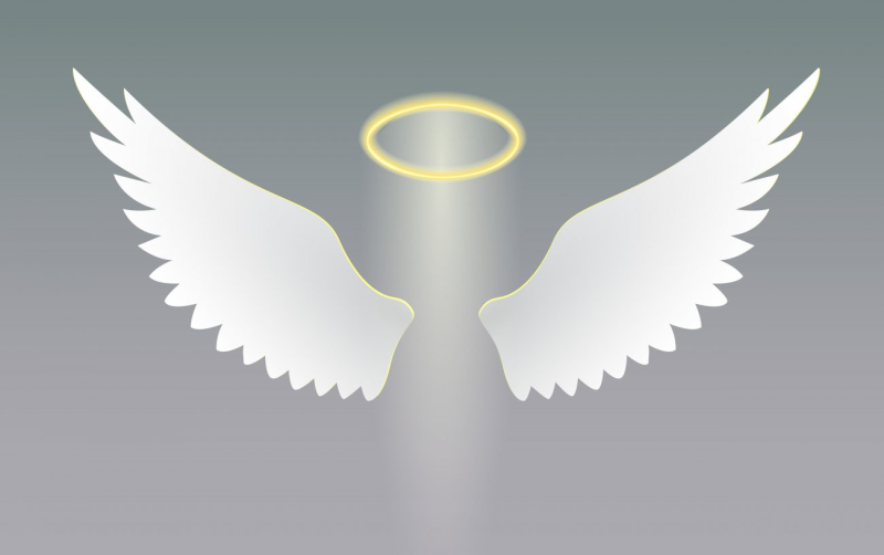 Крылья и нимб ангела