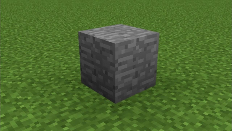 Блок булыжника в майнкрафт