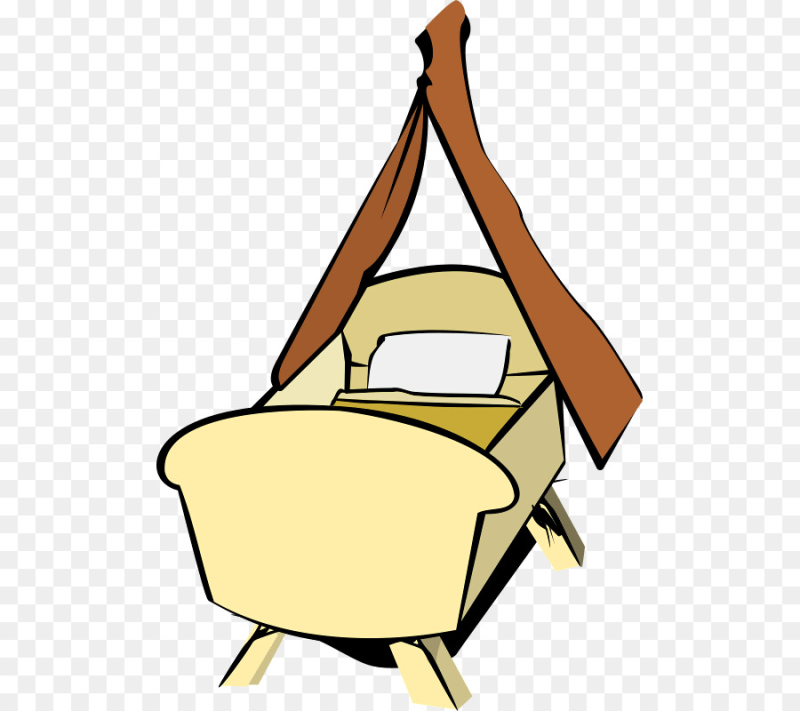 Колыбелька для детей на прозрачном фоне