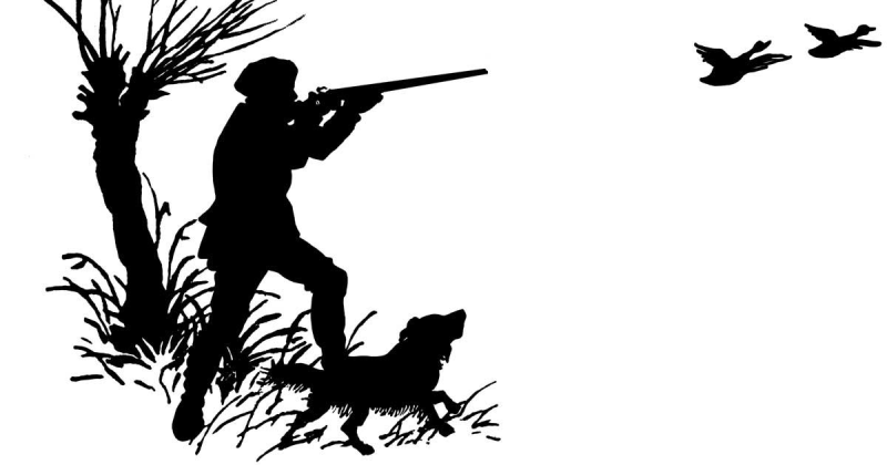 Трафарет охотник