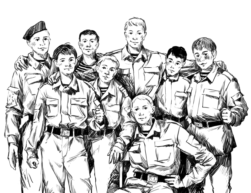 Курсант рисунок