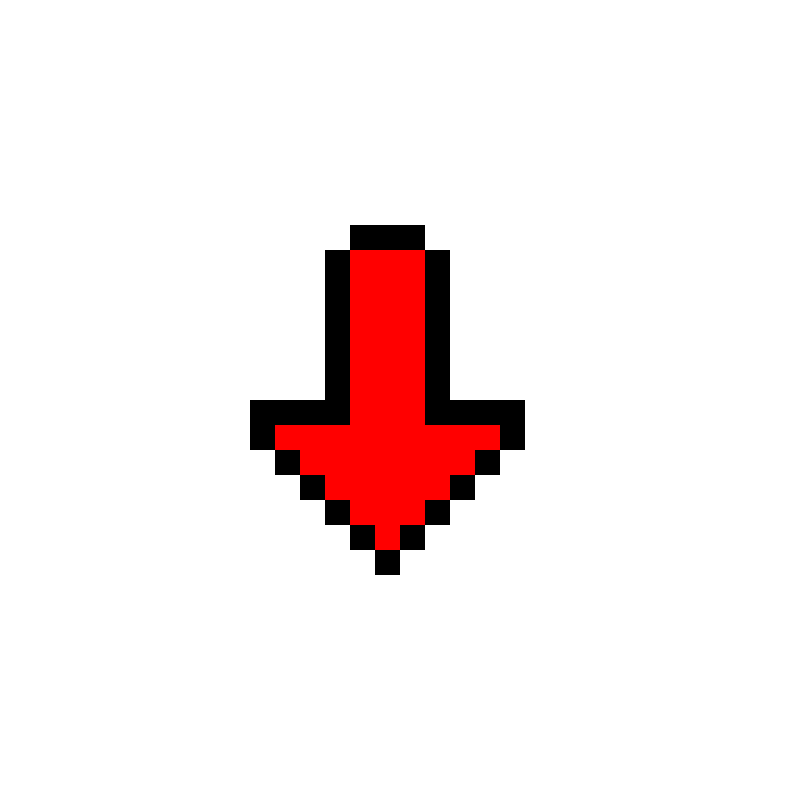 Пиксельная стрелочка