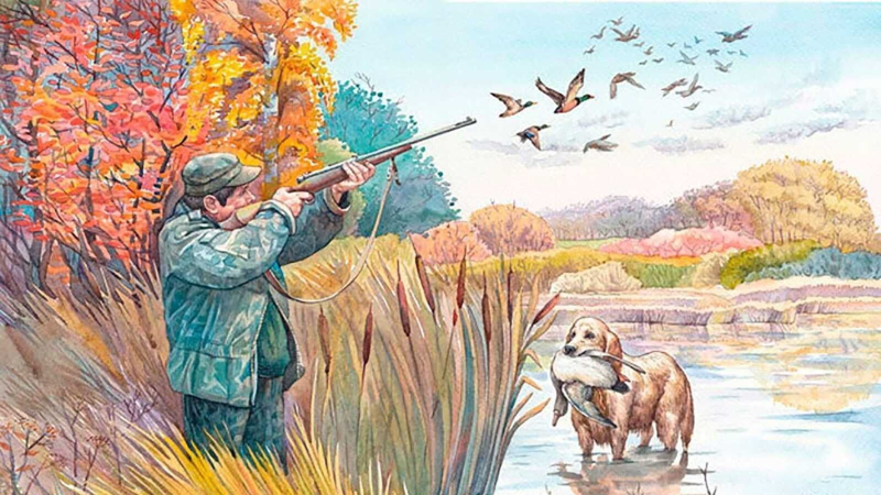 Дети на охоте