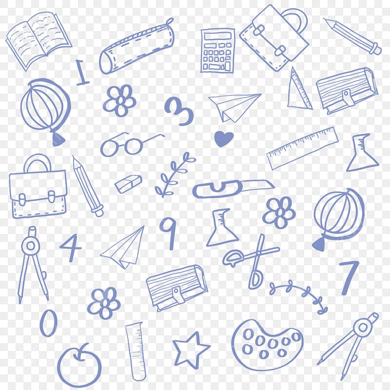 Фон школьные предметы