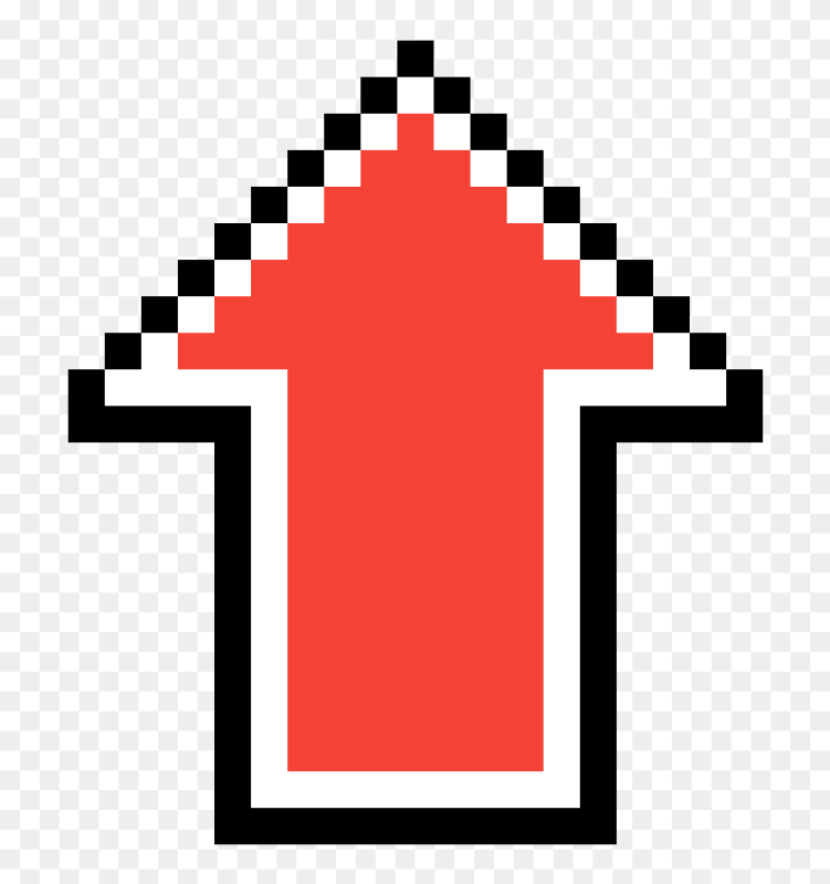 Пиксельная стрелка вверх