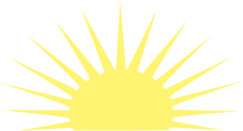 Солнечные лучи рисунок