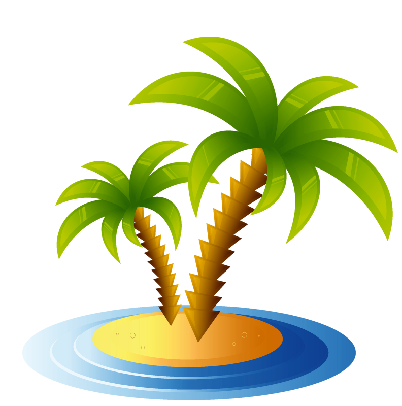 Пальмы мультяшные