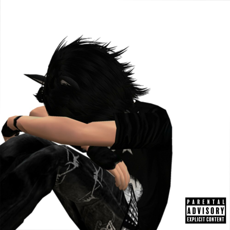 Эмо на белом фоне