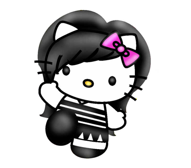 Эмо на белом фоне