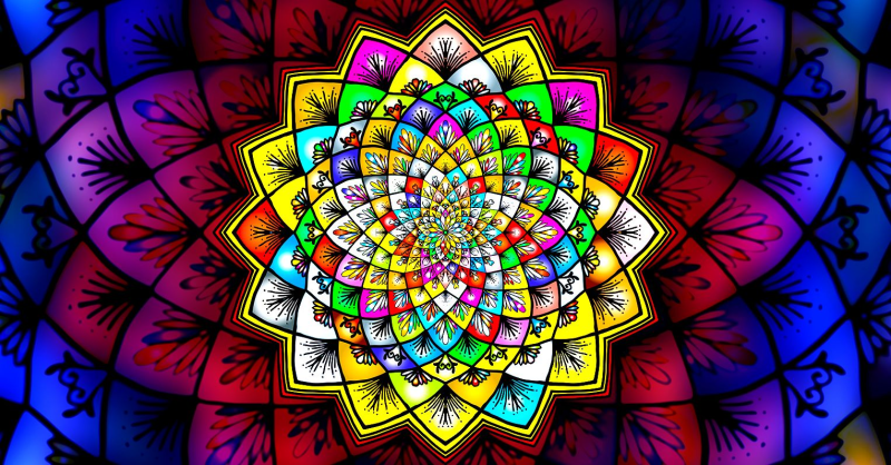 Мандала денежная спираль