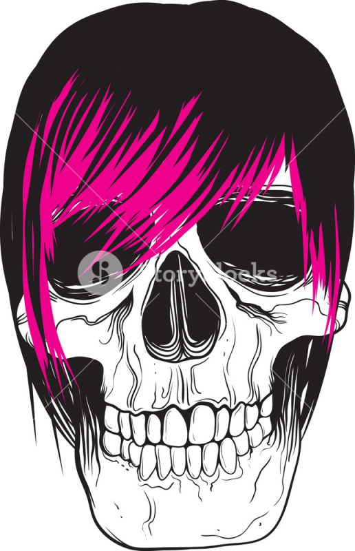 Череп на прозрачном фоне