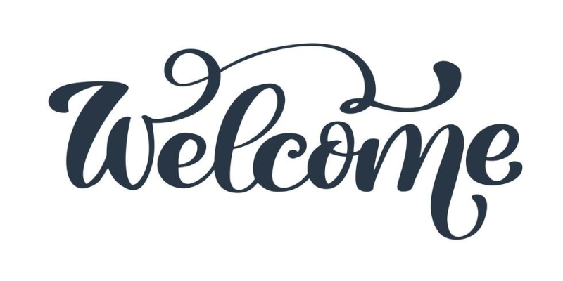 Welcome на прозрачном фоне