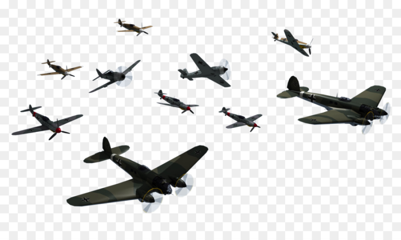 Военный самолет на прозрачном фоне