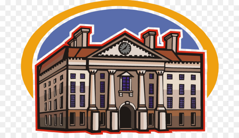 Здание университета мультяшное