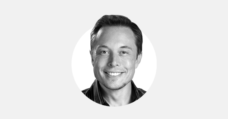 Илон Маск на белом фоне