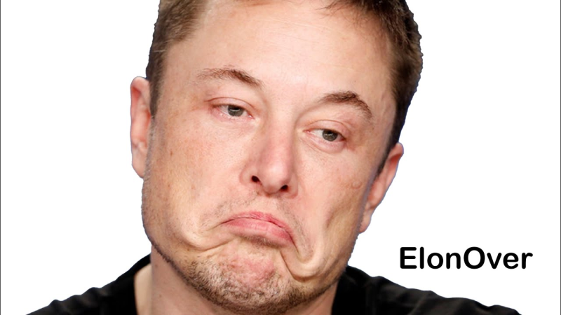 Илон Маск на белом фоне