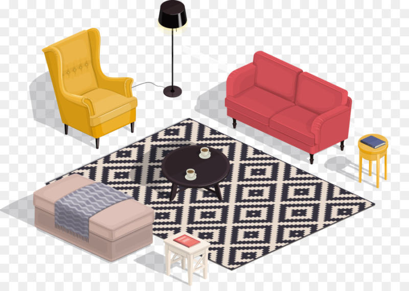 Интерьер на прозрачном фоне