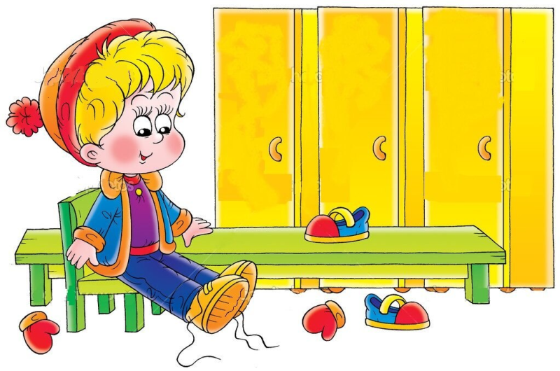 Дети одеваются иллюстрация