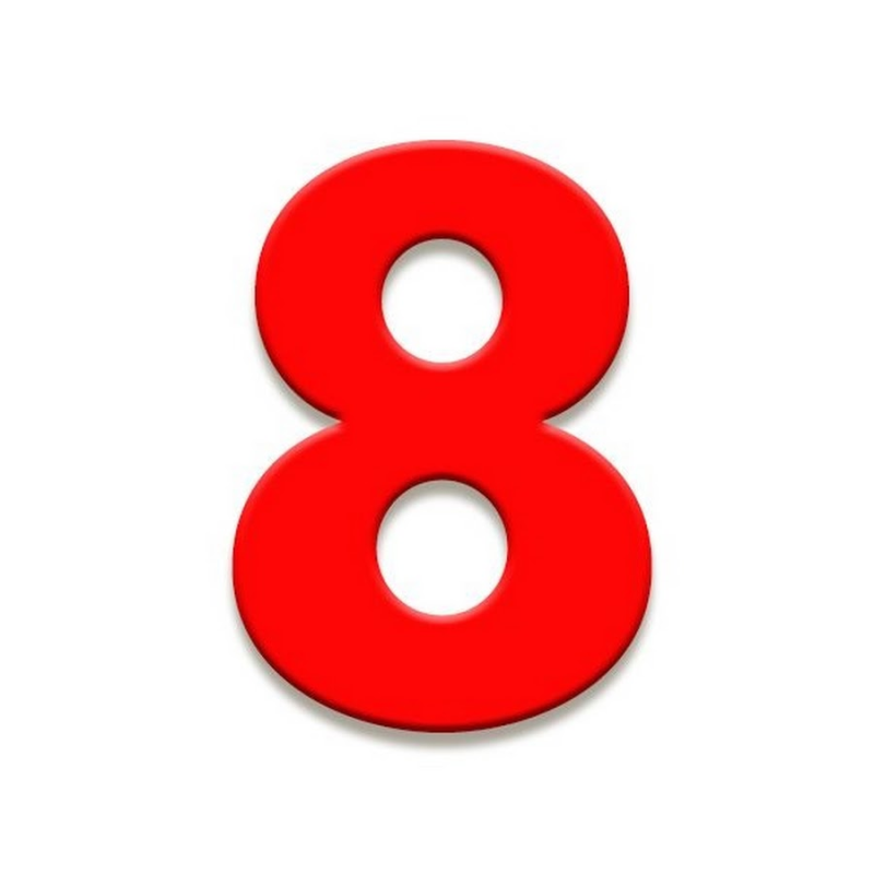 Красивые красные цифры