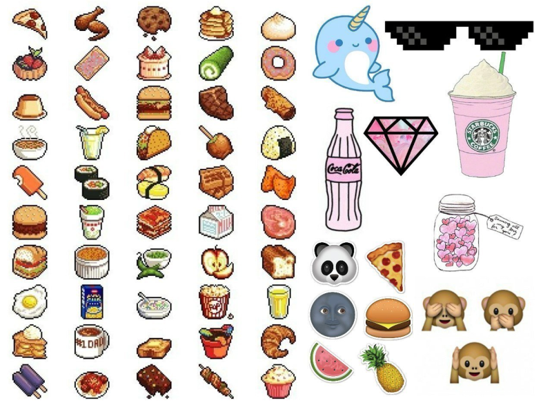 Рисунки для срисовки еда легкие