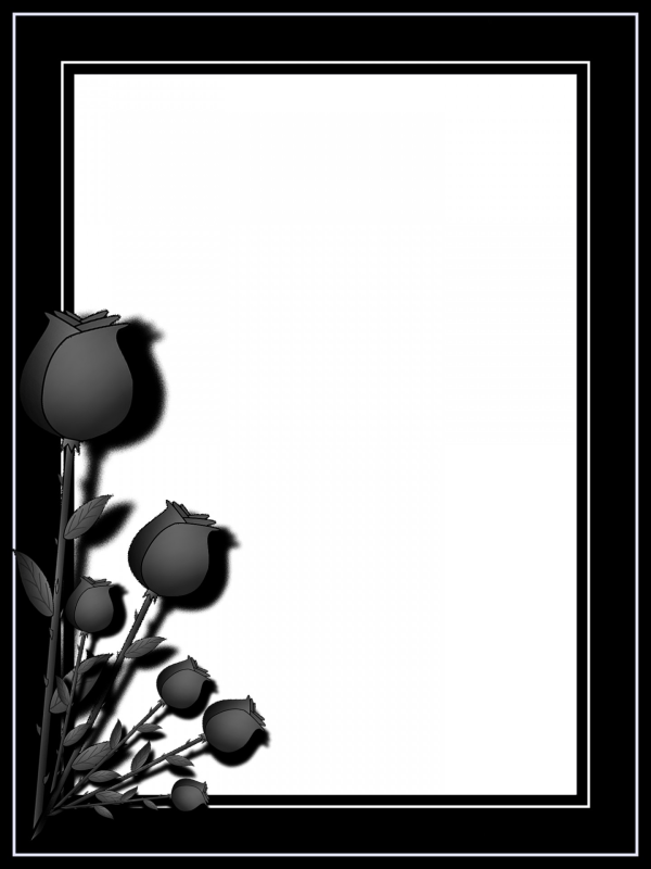 Рамка с черной лентой