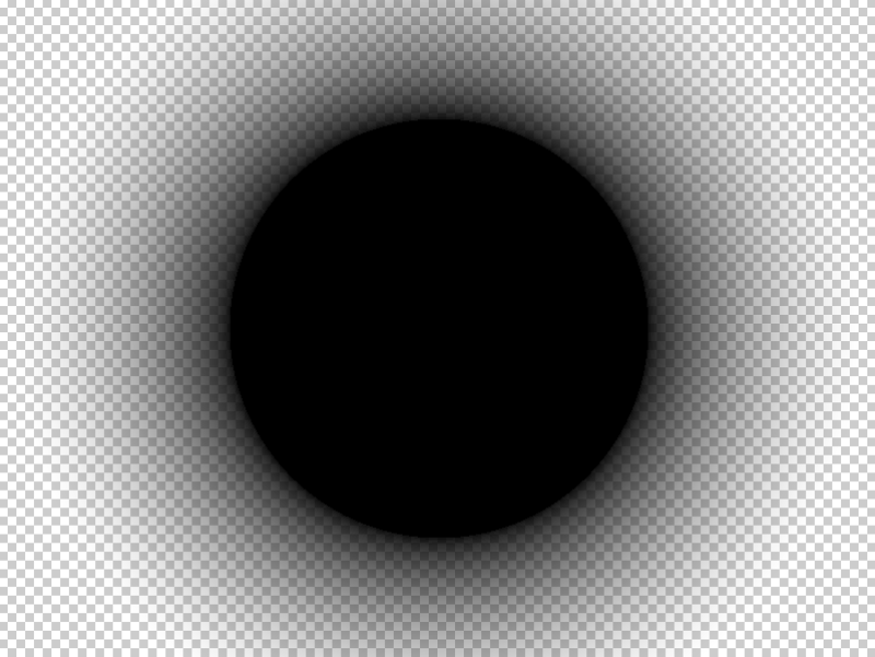 Белый круг на черном фоне