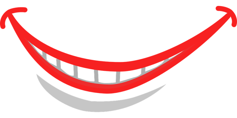 Улыбка мультяшная