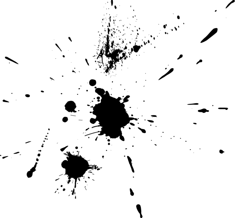 Клякса на белом фоне