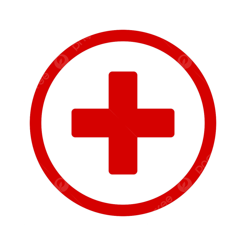 Знак плюс красный