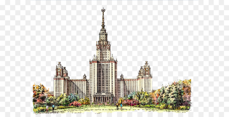 Сталинская высотка вектор