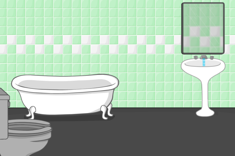 Фон ванны для гача лайф