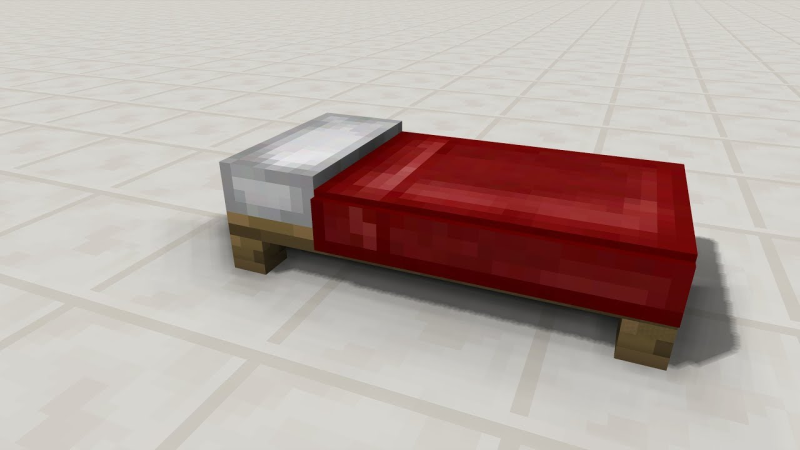 Кровать майнкрафт 2д