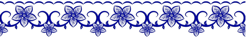 Цветочный орнамент в полосе
