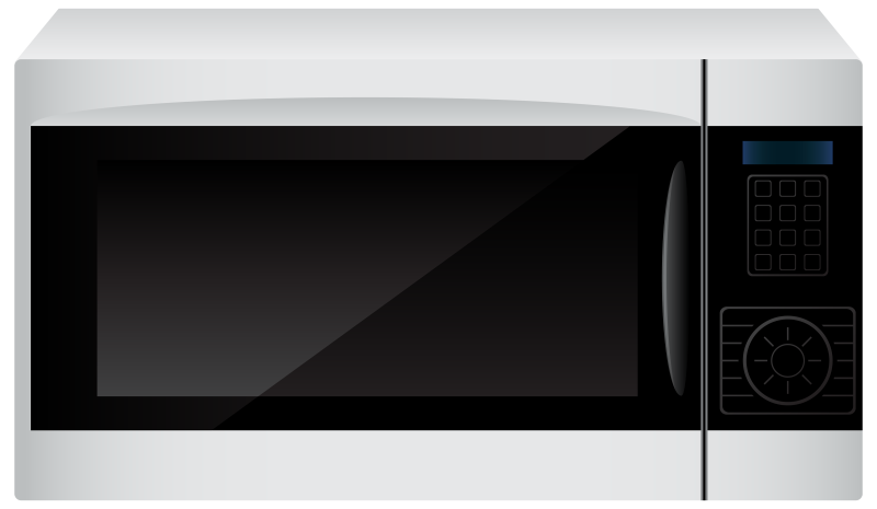 Микроволновка на белом фоне