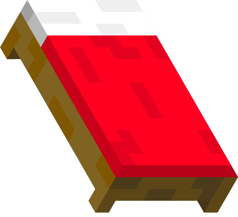 Кровать из МАЙНКРАФТА без фона