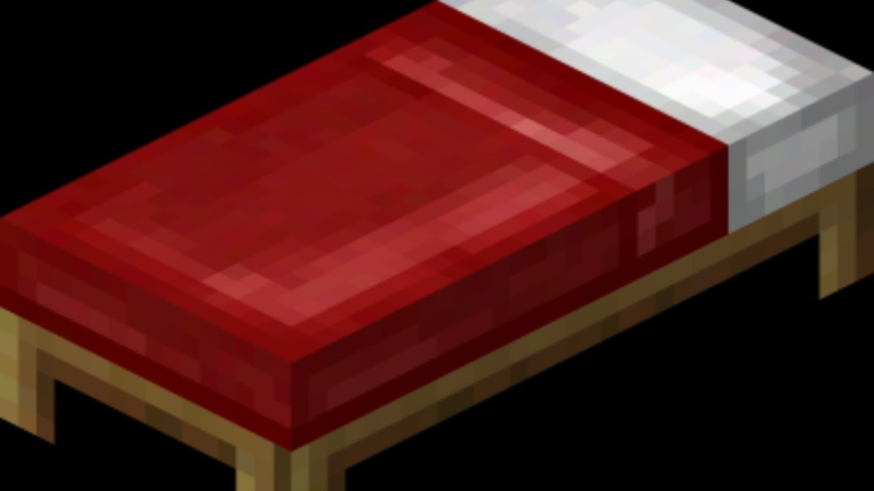 Кровать в МАЙНКРАФТЕ