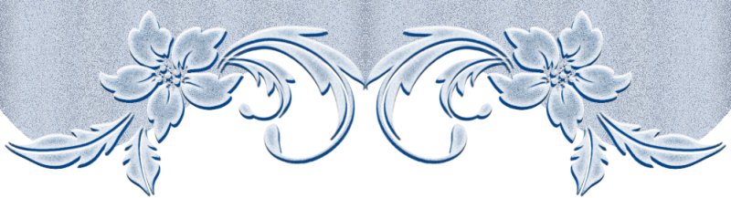 Цветочные бордюры на прозрачном фоне