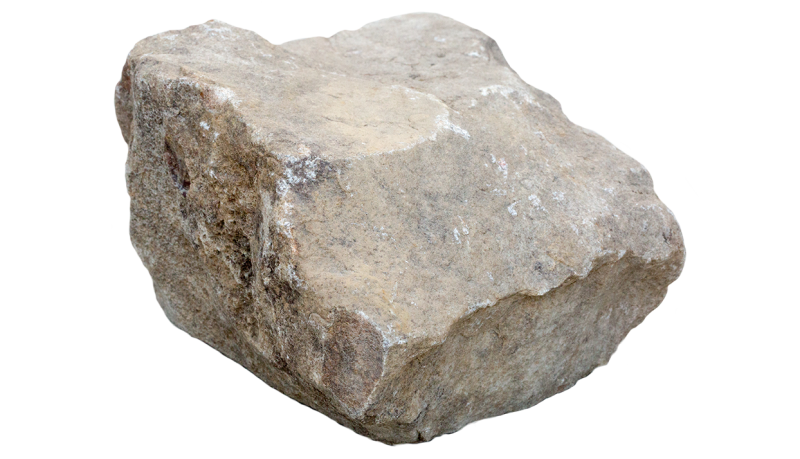 Валун на белом фоне