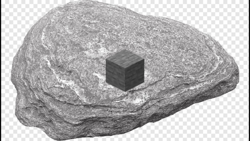 Камень на белом фоне