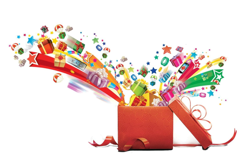Фон с подарками для фотошопа