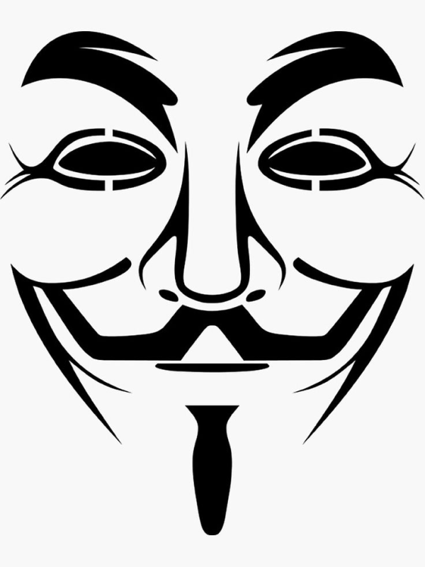 Анонимус маска вектор