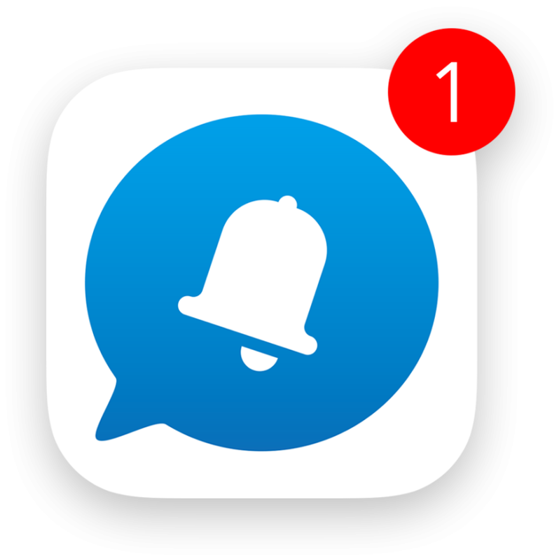 Значок уведомления на иконке