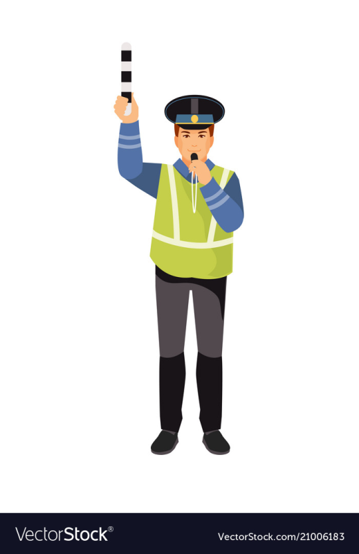 Постовой с жезлом