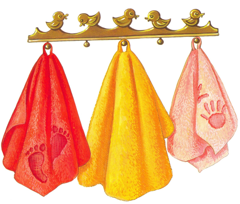 Полотенца в детском саду